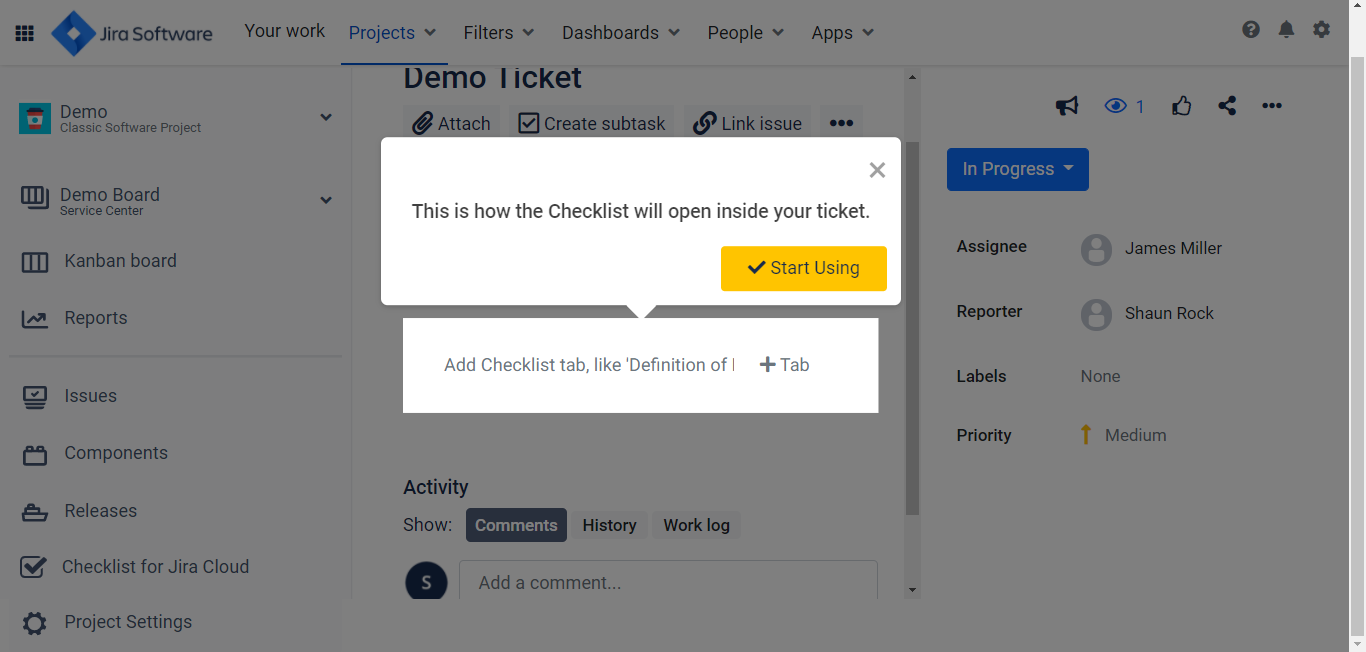 Explore Checklist for JIRA without installing – AppBox Support